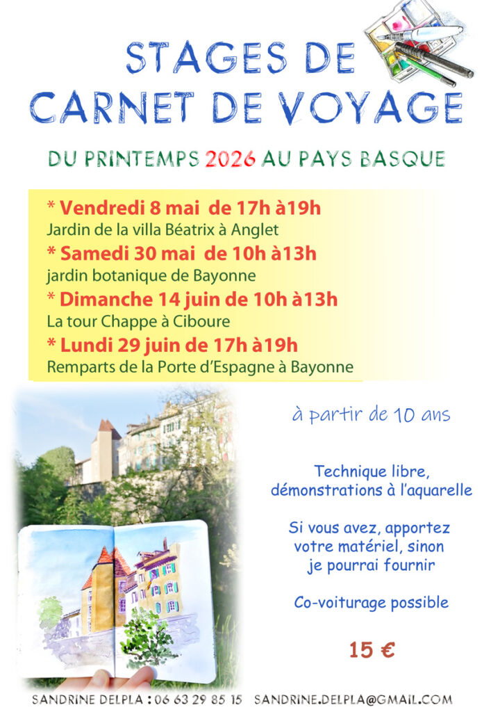 Affiche des stages de printemps